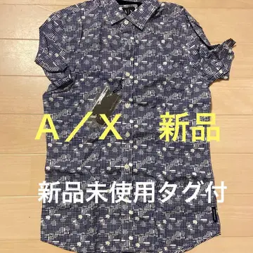 A|X 기하학 패턴 반팔 셔츠 XS