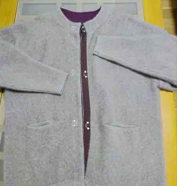 러그나문 라쿤 배색 코쿤 가디건 모카