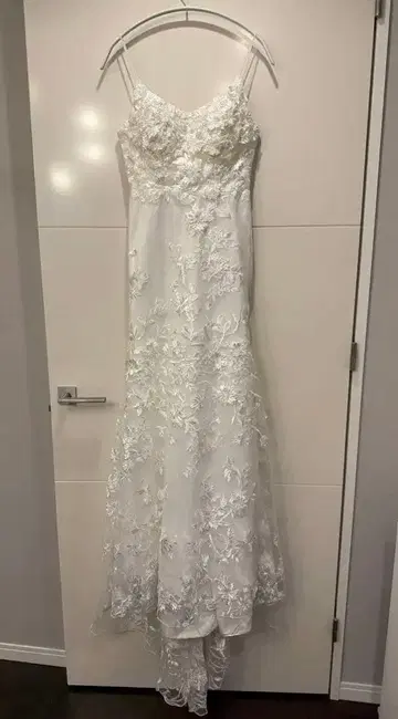 웨딩 드레스 머메이드 드레스 전전 촬영 드레스 사진 웨딩 레이스