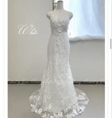 웨딩 드레스 머메이드 드레스 전전 촬영 드레스 사진 웨딩 레이스