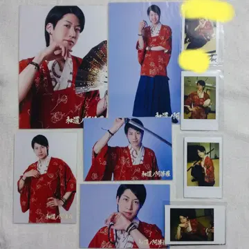 배우 카토 켄 폴라로이드 무대 친필 사인 세트 브로마이드 카토켄