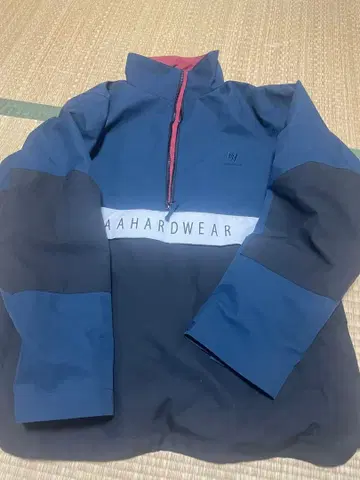 스노우보드 의류 AAHARDWEAR 네이비 레드 마운틴 파카