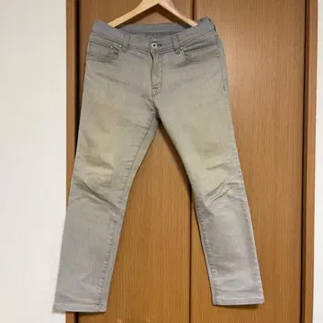 [ 신축성 좋음 ] 꼼사데모드멘 슬림 핏 그레이 데님 팬츠