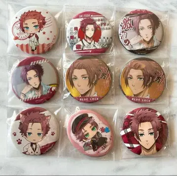 블루 록 이토시 사에 캔뱃지 묶음 판매 9점 공중정원 난자타운