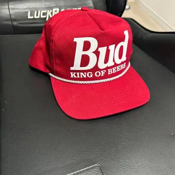 버드와이저 트래커 캡 빨간색 스냅백
