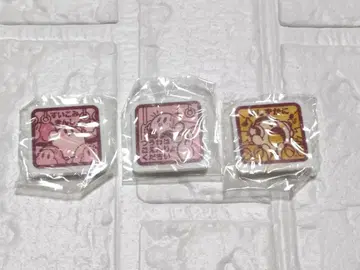 커비 푸푸푸 기차 가챠가챠 배지 3개