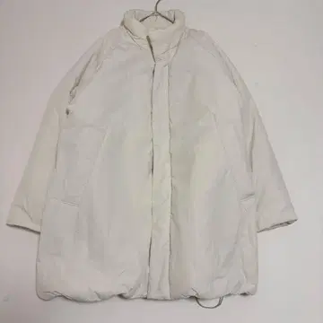 Spick and Span 스탠드 카라 충전솜 오버 블루종 화이트