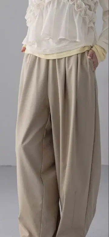 이지 와이드 코쿤 팬츠 327206