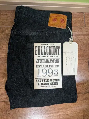 풀카운트 블랙 데님 1101 BKSS 11.5 oz 사이즈 33