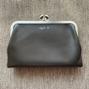 에네스베 가마구치 접이식 지갑 브라운