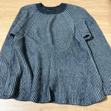 mizuiro ind 스트라이프 긴팔 니트