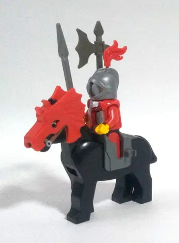 레고 캐슬 드래곤 헤드 피스의 말과 기사