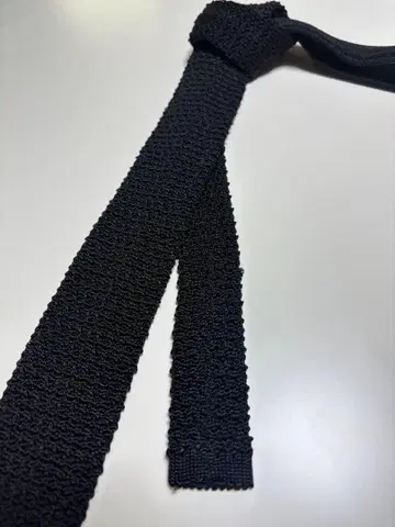 블랙 니트 슬림 넥타이 신주쿠 이세탄 구매