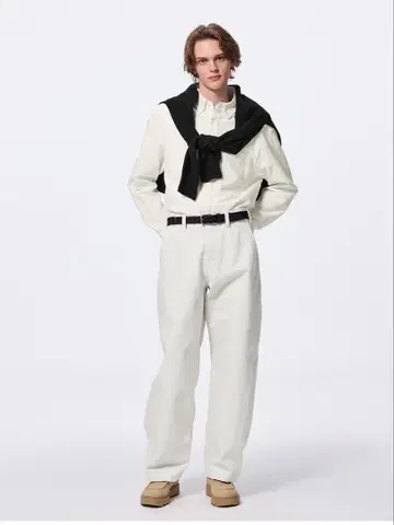 배럴 레그 워크 팬츠 라이트 그레이 XL