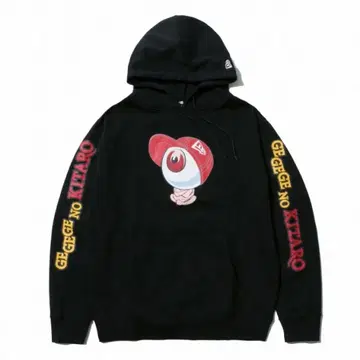 [ 새상품 미사용 ] NEWERA 뉴에라 눈알 도깨비 키타로 후드티 M