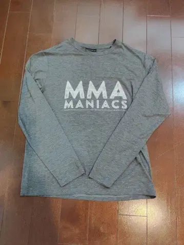 MMA MANIACS 그레이 긴팔 T셔츠