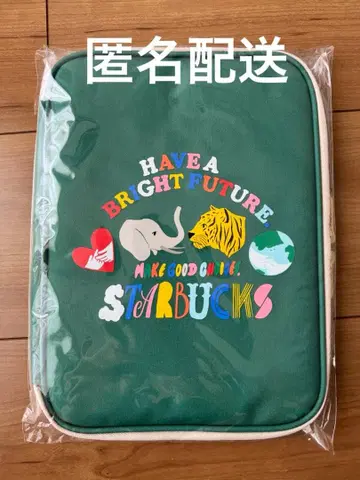 리사이클 폴리에스테르 스테이셔너리 파우치 스타벅스 동물