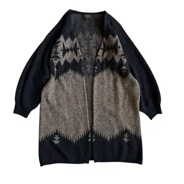 펜들턴 오르테가 롱 코트 가디건 가운