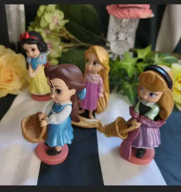 디즈니 프린세스 피규어 4체 세트 애니메이터 인형