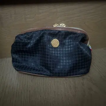 오로비안코 Orobianco 멀티 케이스 네이비 하운드투스 파우치