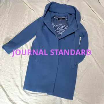 JOURNAL STANDARD 후드 부착 롱 코트 스카이블루 M 사이즈