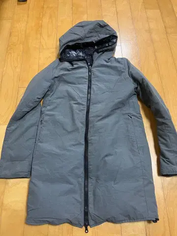 duvetica 그레이 롱 다운 자켓 리버서블 38