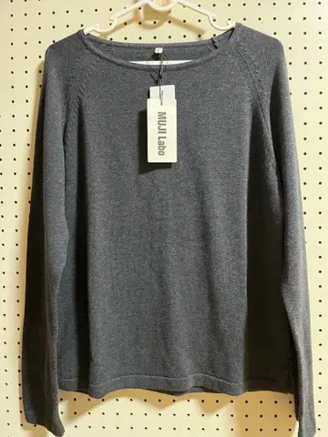 무인양품 MUJI Labo 오가닉 코튼 보트넥 스웨터