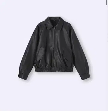 GU 인조 가죽 할링턴 자켓 M 블랙