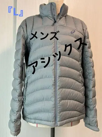 ASICS 다운 자켓 옅은 그레이 남성용 [ L ] 작게 나옴