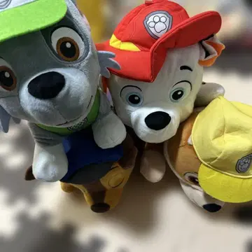 파우 패트롤 봉제 인형 4개 세트!