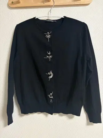 STRAWBERRY-FIELDS 비즈 장식 긴팔 가디건