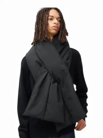 GU 히트 패디드 빅 머플러 E 블랙