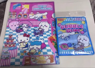 치이카와 x 산리오 캐릭터즈 슈퍼마켓 클리어 파일 세트