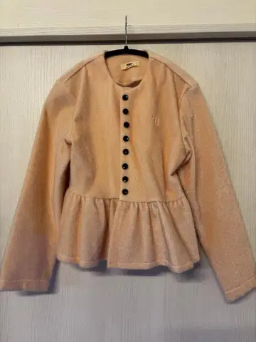 Bibiy 페플럼 가디건 핑크