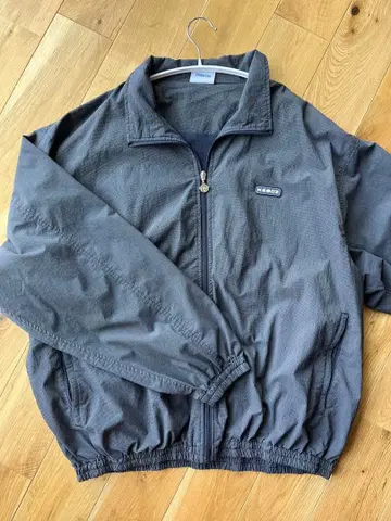 그레이 나일론 집업 자켓 셋업 상하의