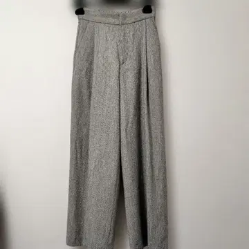 소주 그레이 계열 헤링본 와이드 팬츠 S 사이즈