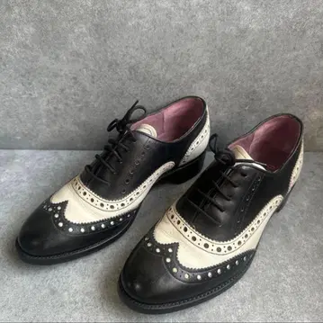 BSRKER 바커 로퍼 레이스업 화이트 26.5cm 영국제