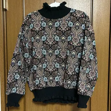 고블랑 직조 상의 겨울 의류 긴팔 구제 의류