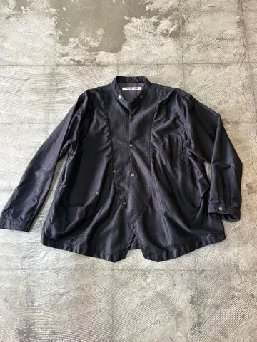 funset of art 팬세트 오브 아트 자수 스탠드 칼라 셔츠