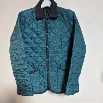 Lavenham 다크 틸 퀼팅 자켓