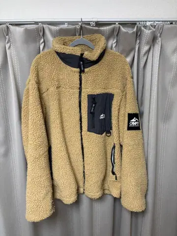 베이지 플리스 자켓