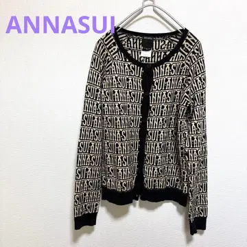 ANNA SUI 안나수이 총 로고 가디건 여성용 귀여운
