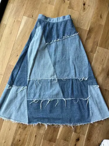 MOUSSY 패치워크 데님 스커트 사이즈 1