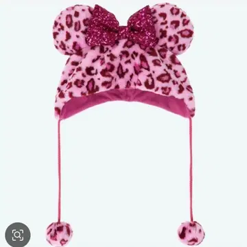 디즈니 레오파드 무늬 미니 팬캡 2025 핑크