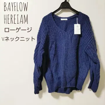 HEREIAM 카타아제 루즈 니트 BAYFLOW 네이비