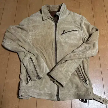 JACKROSE 베이지 가죽 자켓 사이즈 5