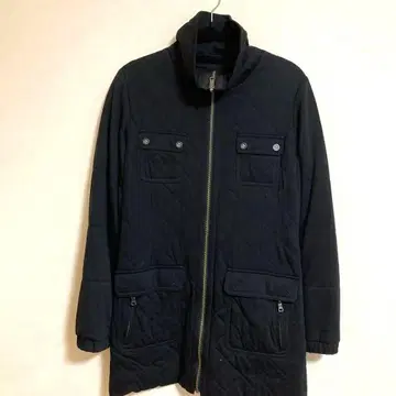 VICKY 블랙 퀼팅 자켓