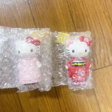 헬로키티전 시크릿 마스코트 참 에이프런 기모노