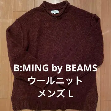 B:MING by BEAMS 울 니트 L 레드