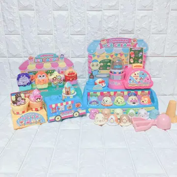 [ 1~2일 이내 발송 ] 사용품 소꿉놀이 아이스 가게 호빵맨 스밋코
